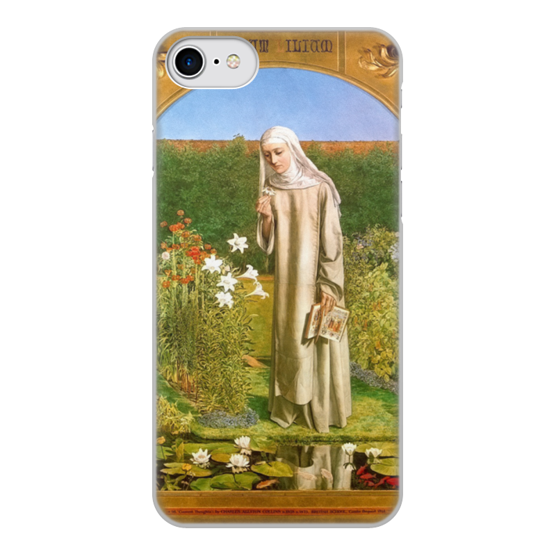 Printio Чехол для iPhone 7, объёмная печать Мысли монахини (чарльз олстон коллинз)