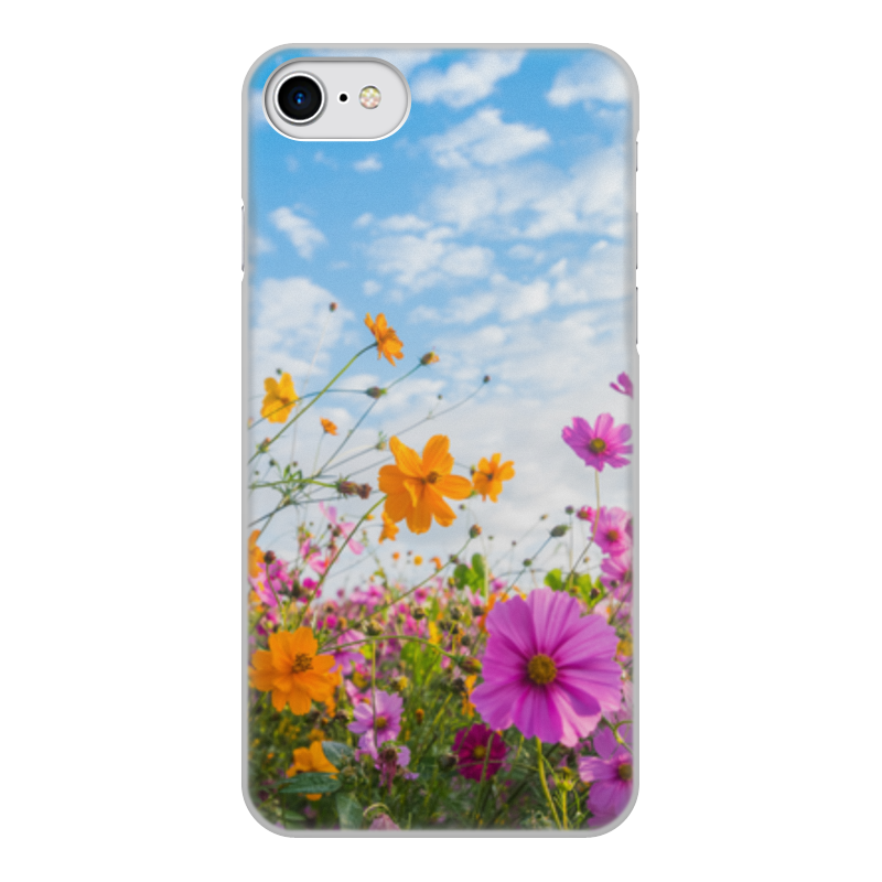 Printio Чехол для iPhone 7, объёмная печать Полевые цветы printio чехол для iphone 6 объёмная печать полевые цветы