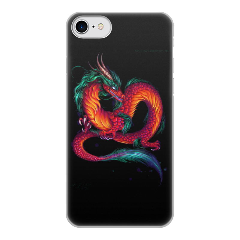 Printio Чехол для iPhone 7, объёмная печать Драконы фэнтези