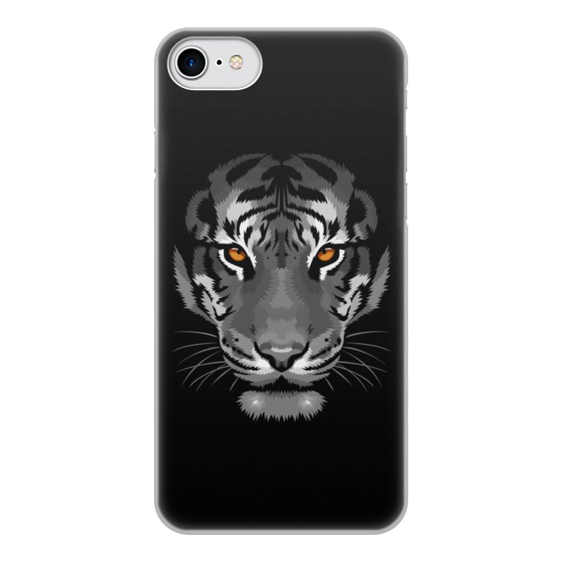 Printio Чехол для iPhone 7, объёмная печать Белый тигр printio чехол для iphone 11 объёмная печать год тигра