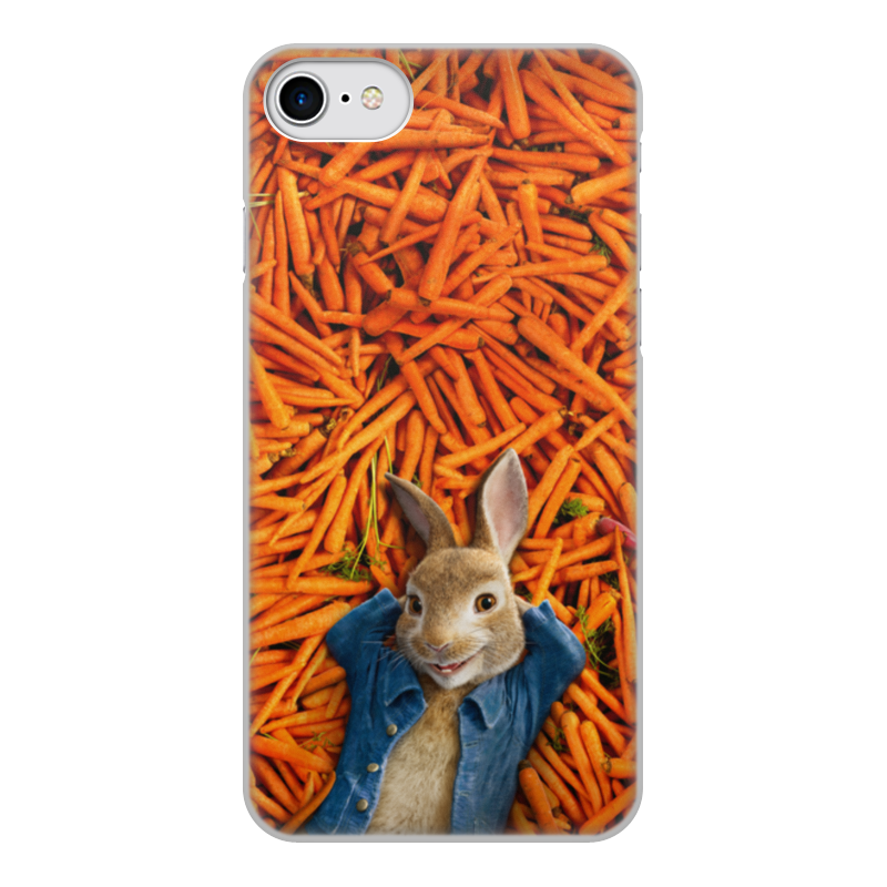 Printio Чехол для iPhone 7, объёмная печать Кролик питер printio чехол для iphone 7 plus объёмная печать кролик питер