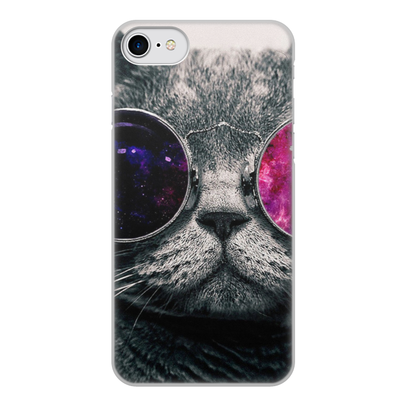 Printio Чехол для iPhone 7, объёмная печать Кот кошка printio чехол для iphone 6 объёмная печать кот кошка