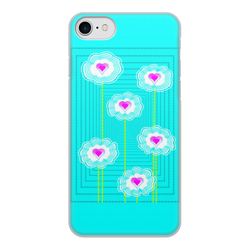 Printio Чехол для iPhone 7, объёмная печать Цветочный паттерн силиконовый чехол накладка бампер цветочный паттерн 4 для infinix hot 10 lite