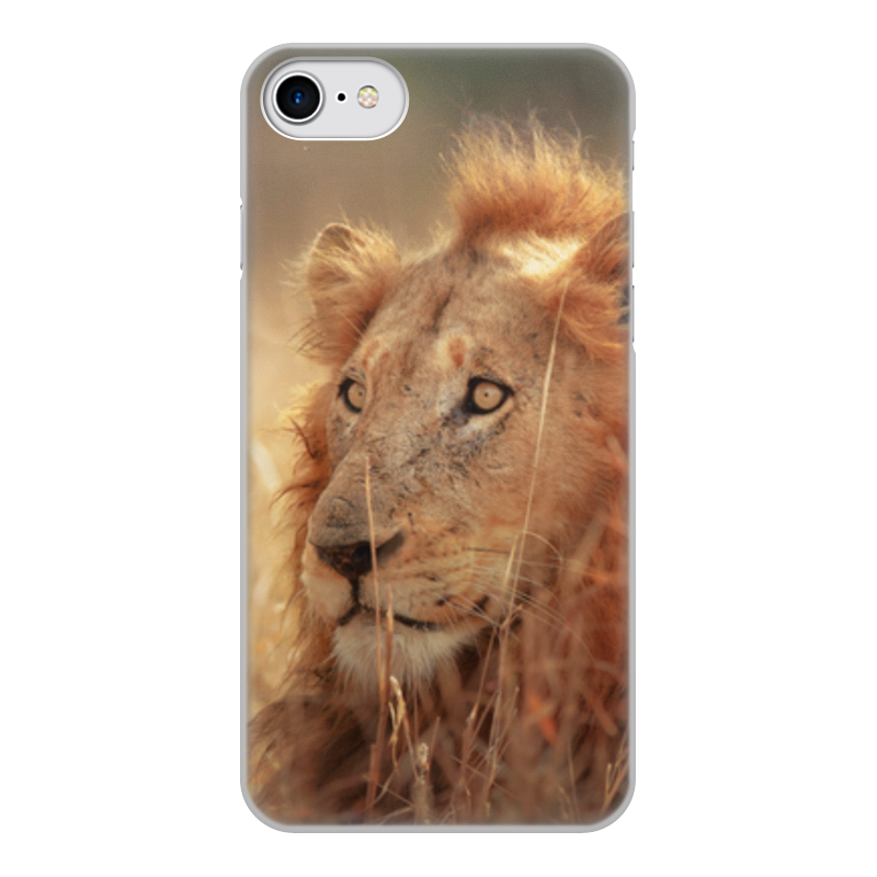Printio Чехол для iPhone 7, объёмная печать Царь зверей