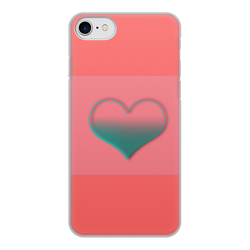 Printio Чехол для iPhone 7, объёмная печать Валентинка printio чехол для iphone 7 объёмная печать 23 февраля
