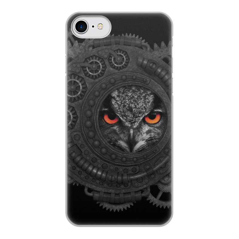 Printio Чехол для iPhone 7, объёмная печать Стимпанк сова printio чехол для iphone 7 объёмная печать стимпанк птица