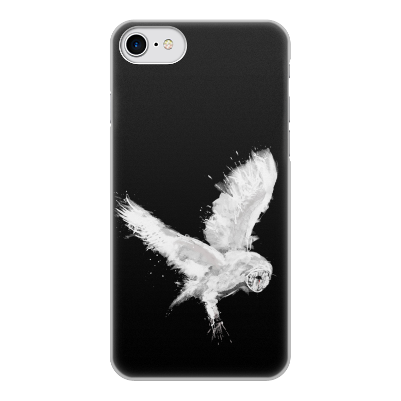 Printio Чехол для iPhone 7, объёмная печать Белая сова чехол mypads маленькие розочки на черном фоне женский для oppo reno 7 4g задняя панель накладка бампер
