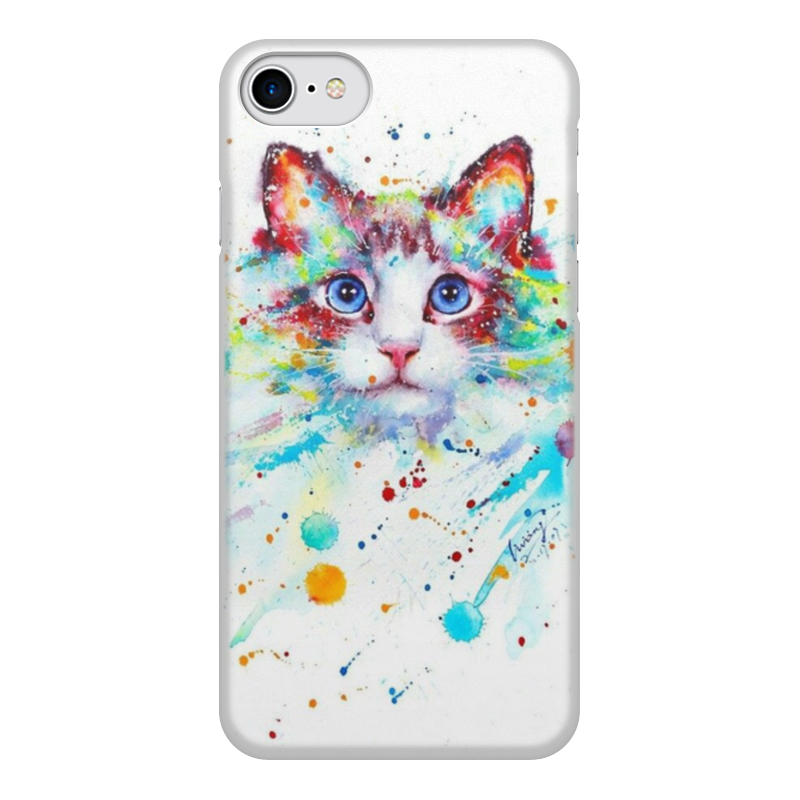 Printio Чехол для iPhone 7, объёмная печать Кошки. магия красоты