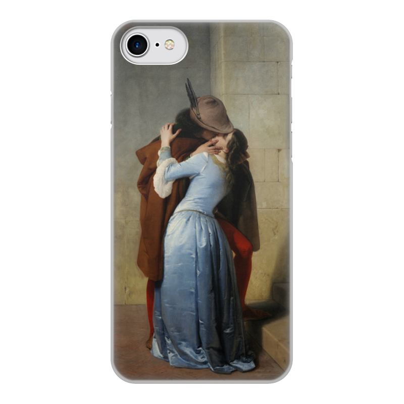 Printio Чехол для iPhone 7, объёмная печать Поцелуй (франческо айец) printio чехол для samsung galaxy s8 объёмная печать поцелуй франческо айец