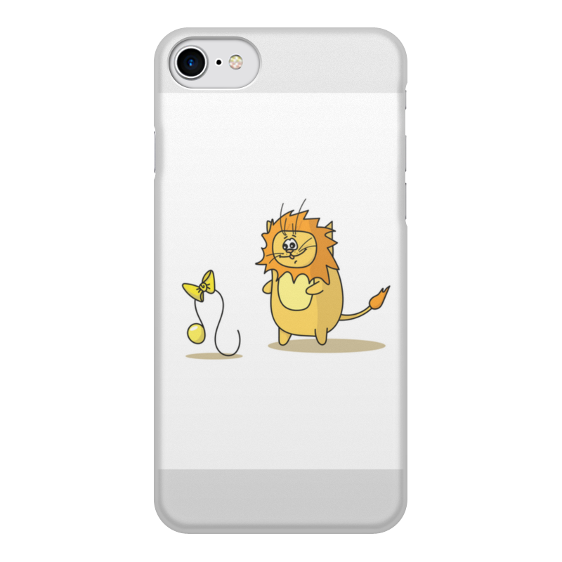 Printio Чехол для iPhone 7, объёмная печать Кот лев. подарок для льва силиконовый чехол на oneplus 7 pro кот на зеленом для ванплас 7 про