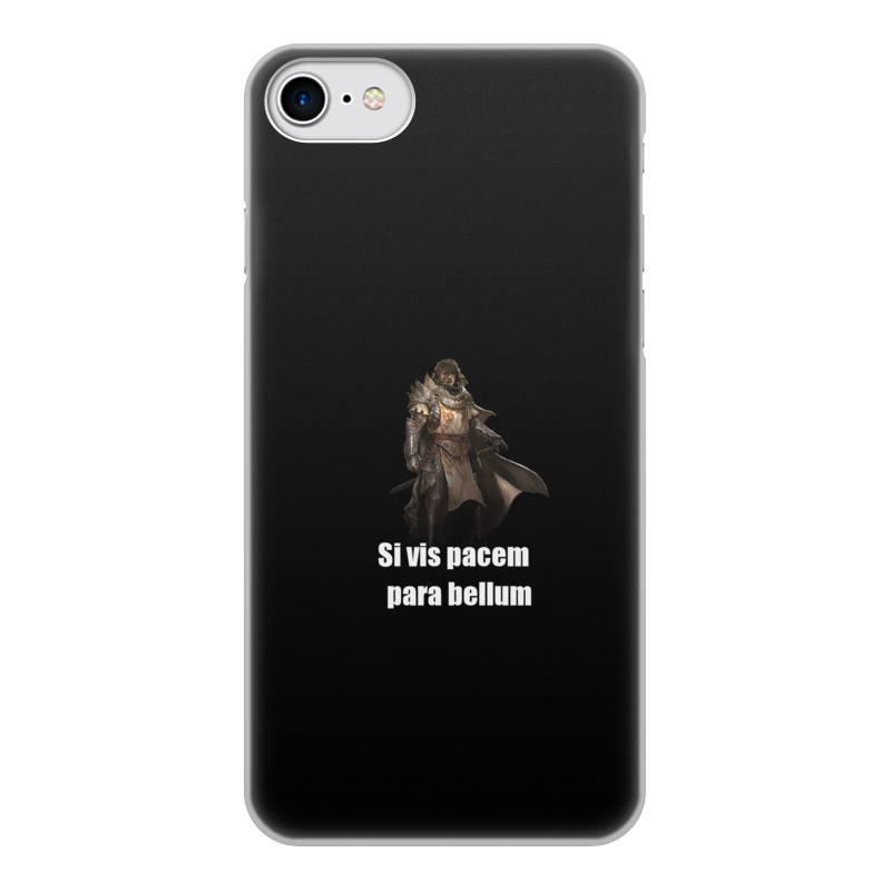 Printio Чехол для iPhone 7, объёмная печать Хочешь мира - готовься к войне printio футболка с полной запечаткой мужская хочешь мира готовься к войне