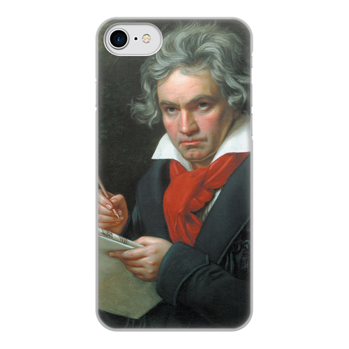 Заказать чехол для iPhone 7/7 Plus в Москве. Чехол для iPhone 7, объёмная печать Портрет Бетховена (кисти Карла Штилера) от trend - готовые дизайны и нанесение принтов.
