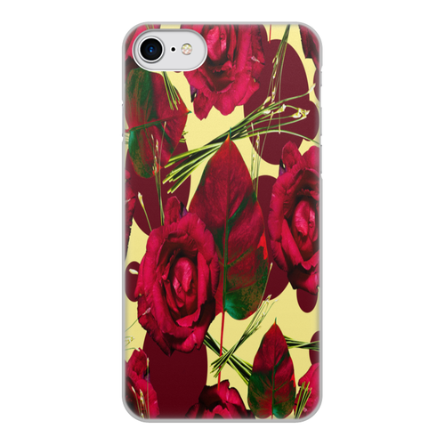 Заказать чехол для iPhone 7/7 Plus в Москве. Чехол для iPhone 7, объёмная печать красные розы от THE_NISE  - готовые дизайны и нанесение принтов.