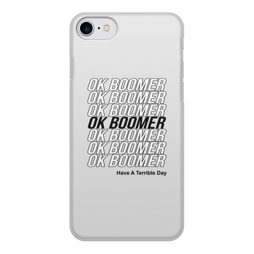 Заказать чехол для iPhone 7/7 Plus в Москве. Чехол для iPhone 7, объёмная печать Ok Boomer от DESIGNER   - готовые дизайны и нанесение принтов.