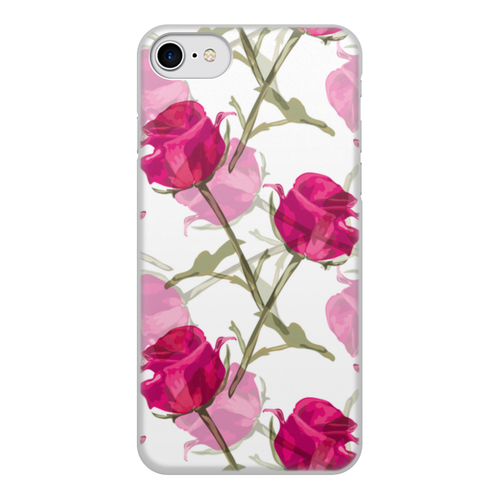 Заказать чехол для iPhone 7/7 Plus в Москве. Чехол для iPhone 7, объёмная печать Бутоны роз от THE_NISE  - готовые дизайны и нанесение принтов.
