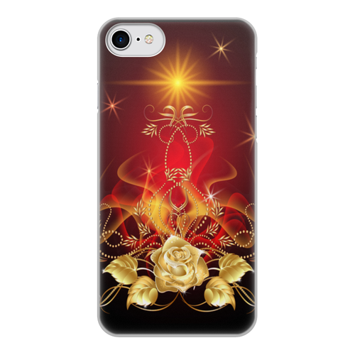 Заказать чехол для iPhone 7/7 Plus в Москве. Чехол для iPhone 7, объёмная печать Золотая роза от Ирина - готовые дизайны и нанесение принтов.