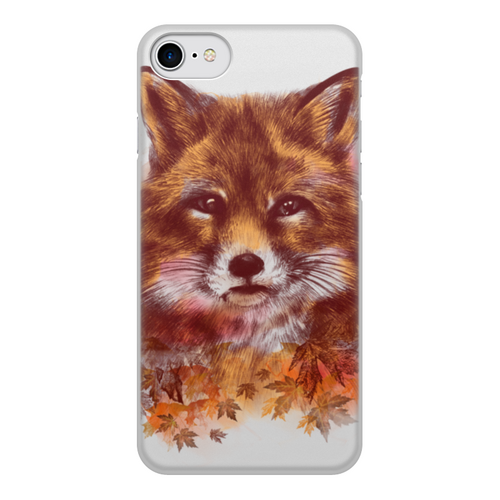 Заказать чехол для iPhone 7/7 Plus в Москве. Чехол для iPhone 7, объёмная печать Осенняя лисица от ISliM - готовые дизайны и нанесение принтов.