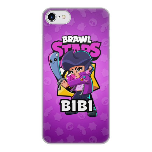 Заказать чехол для iPhone 7/7 Plus в Москве. Чехол для iPhone 7, объёмная печать BRAWL STARS BIBI от geekbox - готовые дизайны и нанесение принтов.