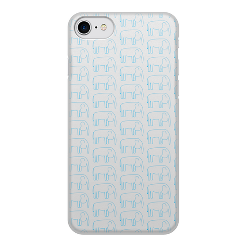 Заказать чехол для iPhone 7/7 Plus в Москве. Чехол для iPhone 7, объёмная печать Синий слон от Vadim Koval - готовые дизайны и нанесение принтов.