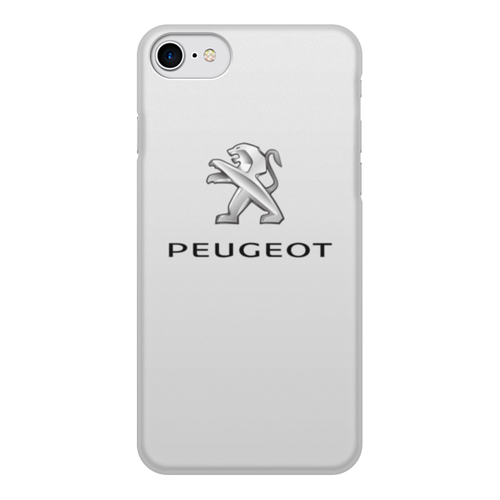 Заказать чехол для iPhone 7/7 Plus в Москве. Чехол для iPhone 7, объёмная печать PEUGEOT от DESIGNER   - готовые дизайны и нанесение принтов.