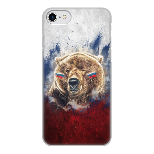Заказать чехол для iPhone 7/7 Plus в Москве. Чехол для iPhone 7, объёмная печать Русский Медведь от tutik_mutik@mail.ru - готовые дизайны и нанесение принтов.