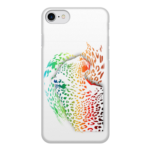 Заказать чехол для iPhone 7/7 Plus в Москве. Чехол для iPhone 7, объёмная печать Радужный леопард от Zorgo-Art  - готовые дизайны и нанесение принтов.