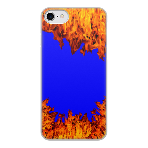 Заказать чехол для iPhone 7/7 Plus в Москве. Чехол для iPhone 7, объёмная печать Пламя огня от Romario  - готовые дизайны и нанесение принтов.