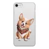 Заказать чехол для iPhone 7/7 Plus в Москве. Чехол для iPhone 7, объёмная печать Собака корги в шарфе от tigerda  - готовые дизайны и нанесение принтов.