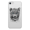 Заказать чехол для iPhone 7/7 Plus в Москве. Чехол для iPhone 7, объёмная печать Белый тигр от ISliM - готовые дизайны и нанесение принтов.