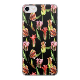 Заказать чехол для iPhone 7/7 Plus в Москве. Чехол для iPhone 7, объёмная печать тюльпаны от THE_NISE  - готовые дизайны и нанесение принтов.