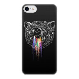 Заказать чехол для iPhone 7/7 Plus в Москве. Чехол для iPhone 7, объёмная печать Радужный медведь от ISliM - готовые дизайны и нанесение принтов.
