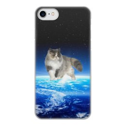 Заказать чехол для iPhone 7/7 Plus в Москве. Чехол для iPhone 7, объёмная печать Кот в космосе от THE_NISE  - готовые дизайны и нанесение принтов.