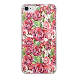 Заказать чехол для iPhone 7/7 Plus в Москве. Чехол для iPhone 7, объёмная печать сад роз от THE_NISE  - готовые дизайны и нанесение принтов.