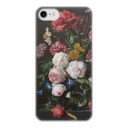 Заказать чехол для iPhone 7/7 Plus в Москве. Чехол для iPhone 7, объёмная печать Цветочный букет в стеклянной вазе (Ян де Хем) от trend - готовые дизайны и нанесение принтов.