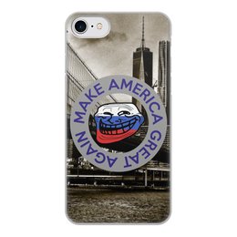 Заказать чехол для iPhone 7/7 Plus в Москве. Чехол для iPhone 7, объёмная печать Make America Great Again от Celluloid - готовые дизайны и нанесение принтов.