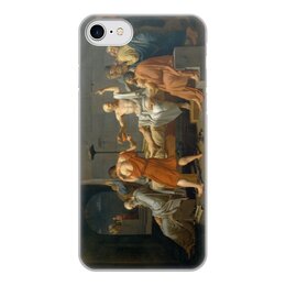 Заказать чехол для iPhone 7/7 Plus в Москве. Чехол для iPhone 7, объёмная печать Смерть Сократа (картина Жака-Луи Давида) от trend - готовые дизайны и нанесение принтов.
