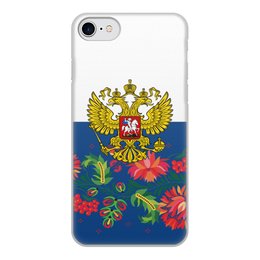 Заказать чехол для iPhone 7/7 Plus в Москве. Чехол для iPhone 7, объёмная печать Хохлома от THE_NISE  - готовые дизайны и нанесение принтов.