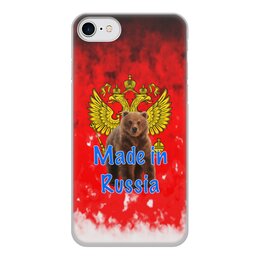 Заказать чехол для iPhone 7/7 Plus в Москве. Чехол для iPhone 7, объёмная печать Russia от ZVER  - готовые дизайны и нанесение принтов.