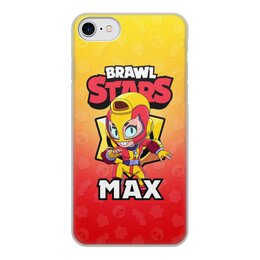 Заказать чехол для iPhone 7/7 Plus в Москве. Чехол для iPhone 7, объёмная печать BRAWL STARS MAX от geekbox - готовые дизайны и нанесение принтов.