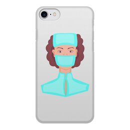 Заказать чехол для iPhone 7/7 Plus в Москве. Чехол для iPhone 7, объёмная печать Медсестра в маске от Stil na yarkosti - готовые дизайны и нанесение принтов.
