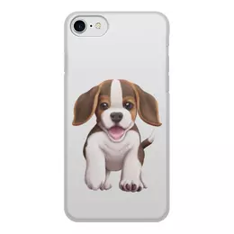 Заказать чехол для iPhone 7/7 Plus в Москве. Чехол для iPhone 7, объёмная печать Собака бигль щенок от tigerda  - готовые дизайны и нанесение принтов.