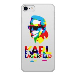 Заказать чехол для iPhone 7/7 Plus в Москве. Чехол для iPhone 7, объёмная печать Karl Lagerfeld от Leichenwagen - готовые дизайны и нанесение принтов.