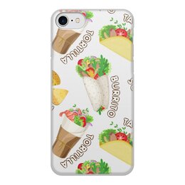 Заказать чехол для iPhone 7/7 Plus в Москве. Чехол для iPhone 7, объёмная печать Мексиканская еда от IrinkaArt  - готовые дизайны и нанесение принтов.
