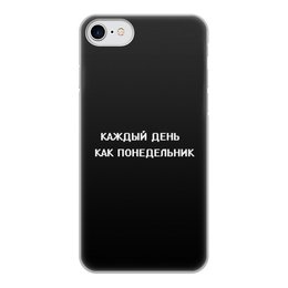 Заказать чехол для iPhone 7/7 Plus в Москве. Чехол для iPhone 7, объёмная печать Понедельник от THE_NISE  - готовые дизайны и нанесение принтов.