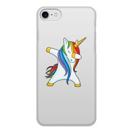 Заказать чехол для iPhone 7/7 Plus в Москве. Чехол для iPhone 7, объёмная печать Dab Unicorn  от DESIGNER   - готовые дизайны и нанесение принтов.