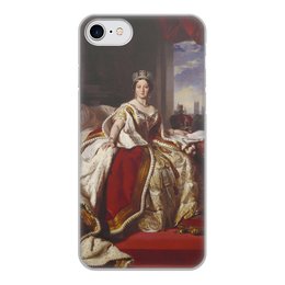 Заказать чехол для iPhone 7/7 Plus в Москве. Чехол для iPhone 7, объёмная печать Портрет королевы Великобритании Виктории от trend - готовые дизайны и нанесение принтов.