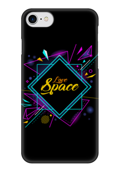Заказать чехол для iPhone 7/7 Plus в Москве. Чехол для iPhone 7 глянцевый Love Space от The Spaceway  - готовые дизайны и нанесение принтов.