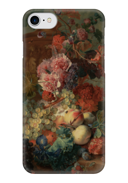 Заказать чехол для iPhone 7/7 Plus в Москве. Чехол для iPhone 7 глянцевый Цветы (Ян ван Хёйсум) от trend - готовые дизайны и нанесение принтов.