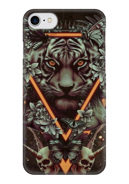 Заказать чехол для iPhone 7/7 Plus в Москве. Чехол для iPhone 7 глянцевый арт тигр  от olga - готовые дизайны и нанесение принтов.