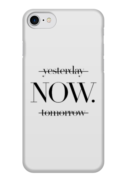 Заказать чехол для iPhone 7/7 Plus в Москве. Чехол для iPhone 7 глянцевый Quotes от Анна - готовые дизайны и нанесение принтов.